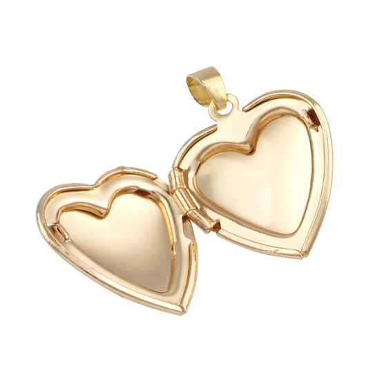 Gold Heart Locket by Bead Landing™ Michaels